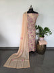 Floral Muslin silk set-VM55