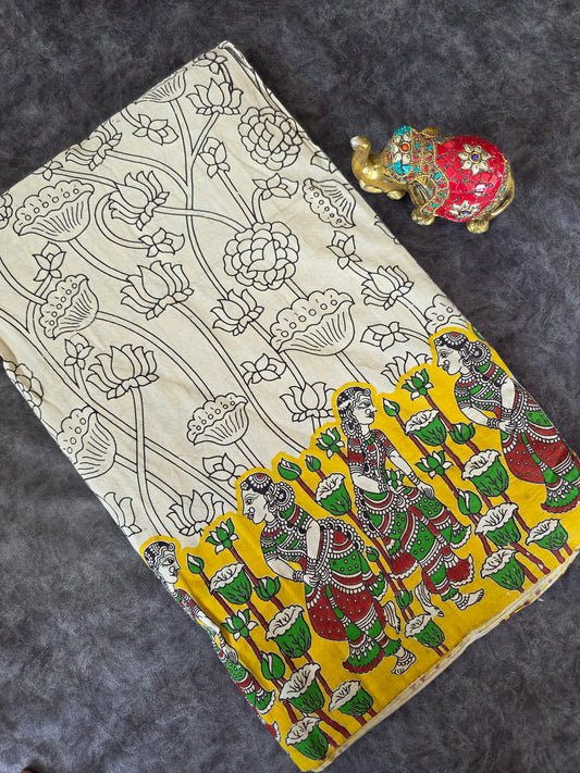 Pure kalamkari cotton running material (0.5mtr)- AK230
