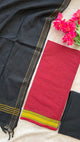 Pure handloom cotton with mangalagiri border - AA35
