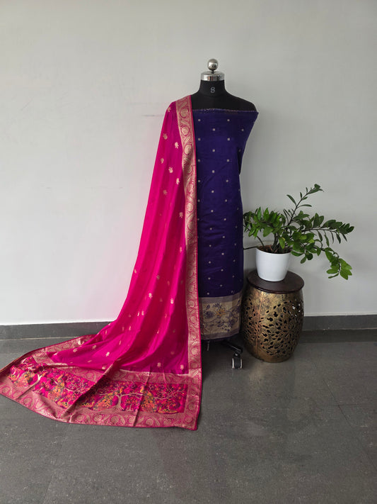 Fancy paithani silk set - UB23