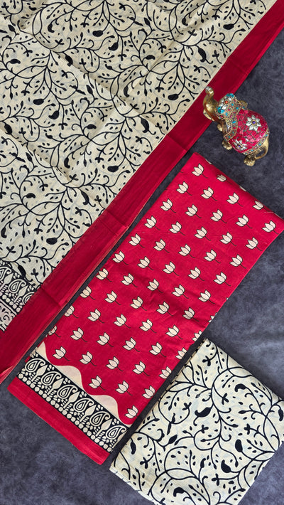 Handblock jaipuri pure cotton set -JA927