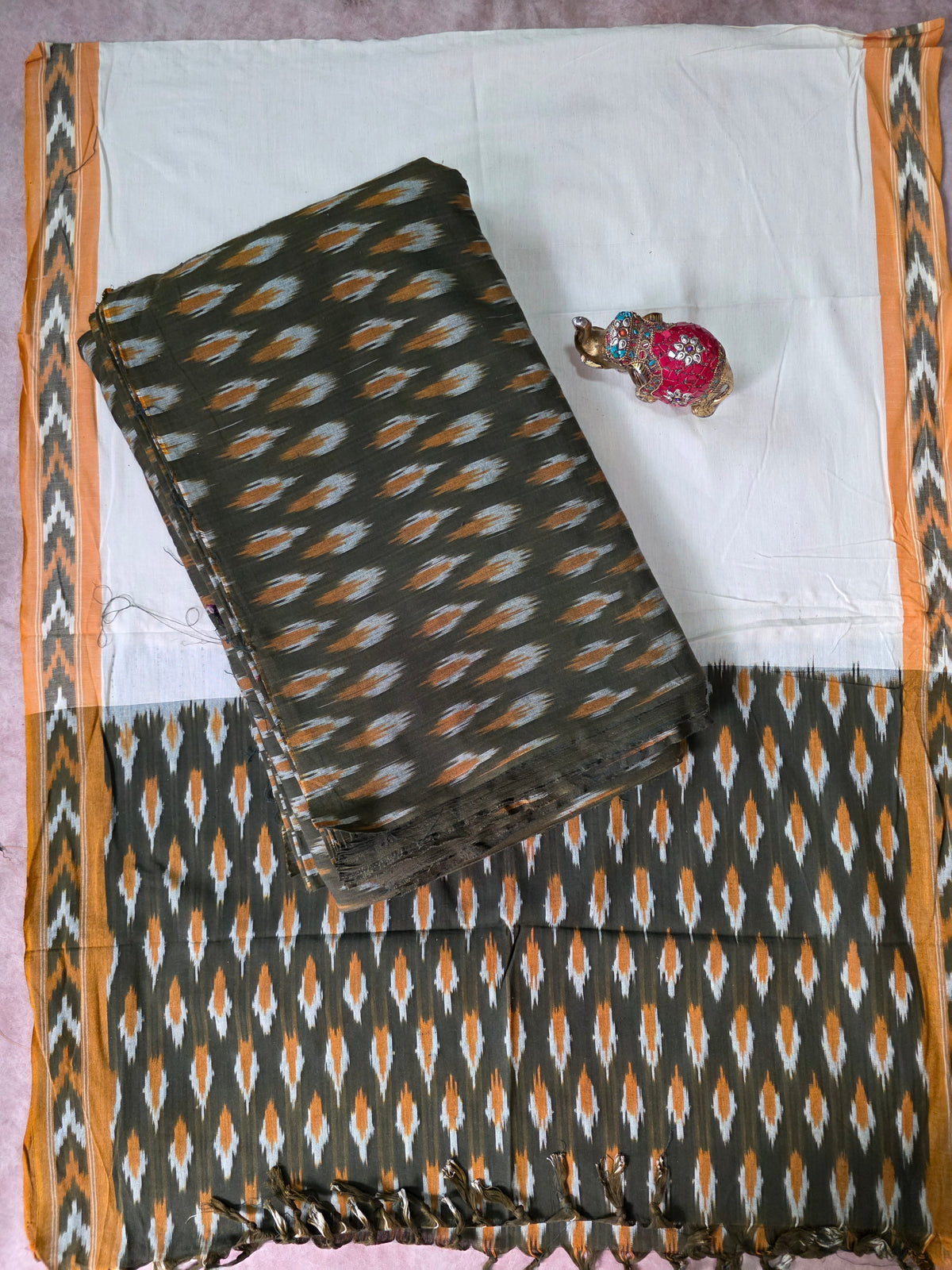 Pochampally ikkat cotton set -WW343