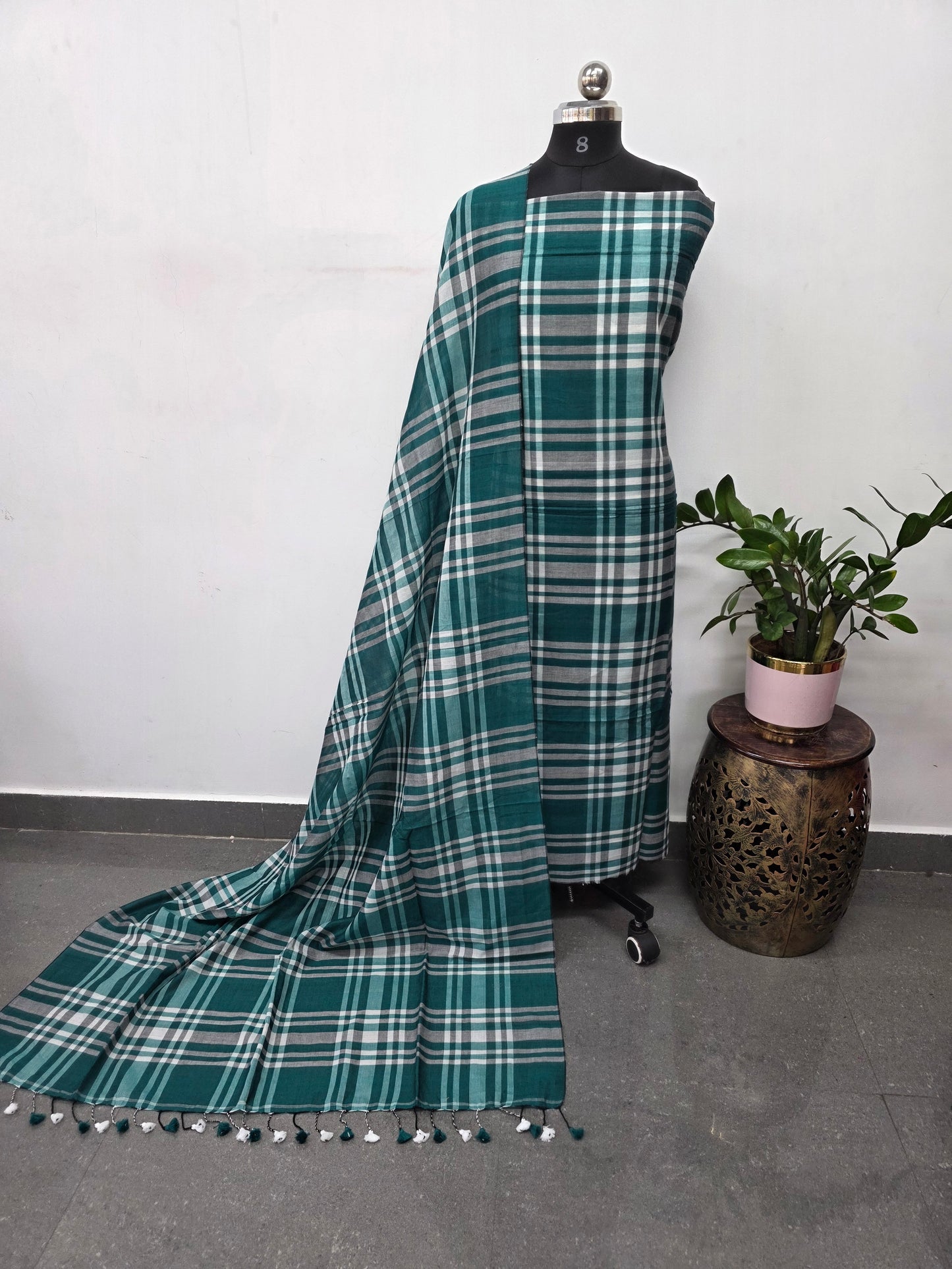Checked Mul cotton set - JMM418