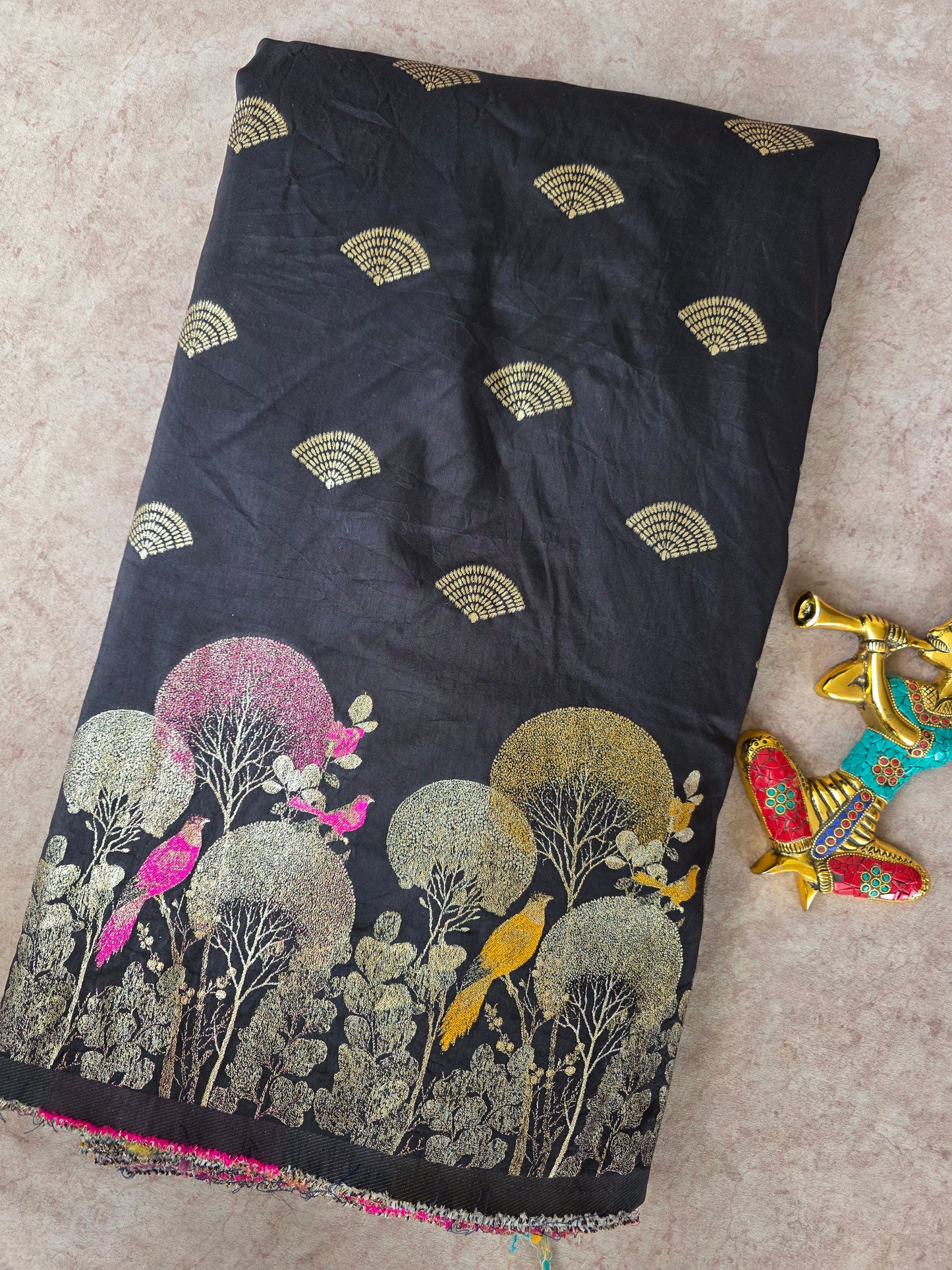 Premium dola silk paithani running material  - PRM6