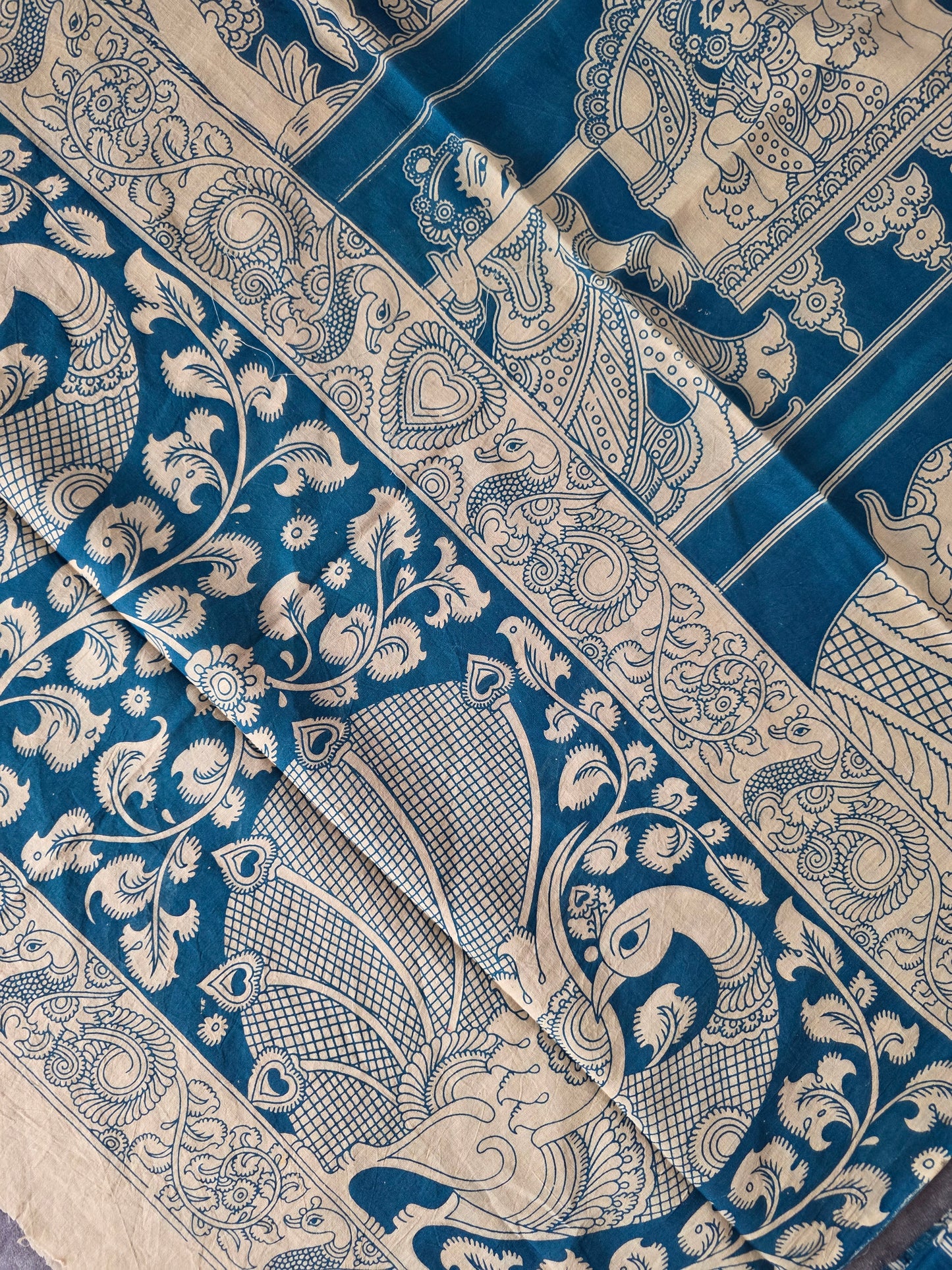 Pure Kalamkari Cotton Salwar Set (2.5 Metres) - Ak369