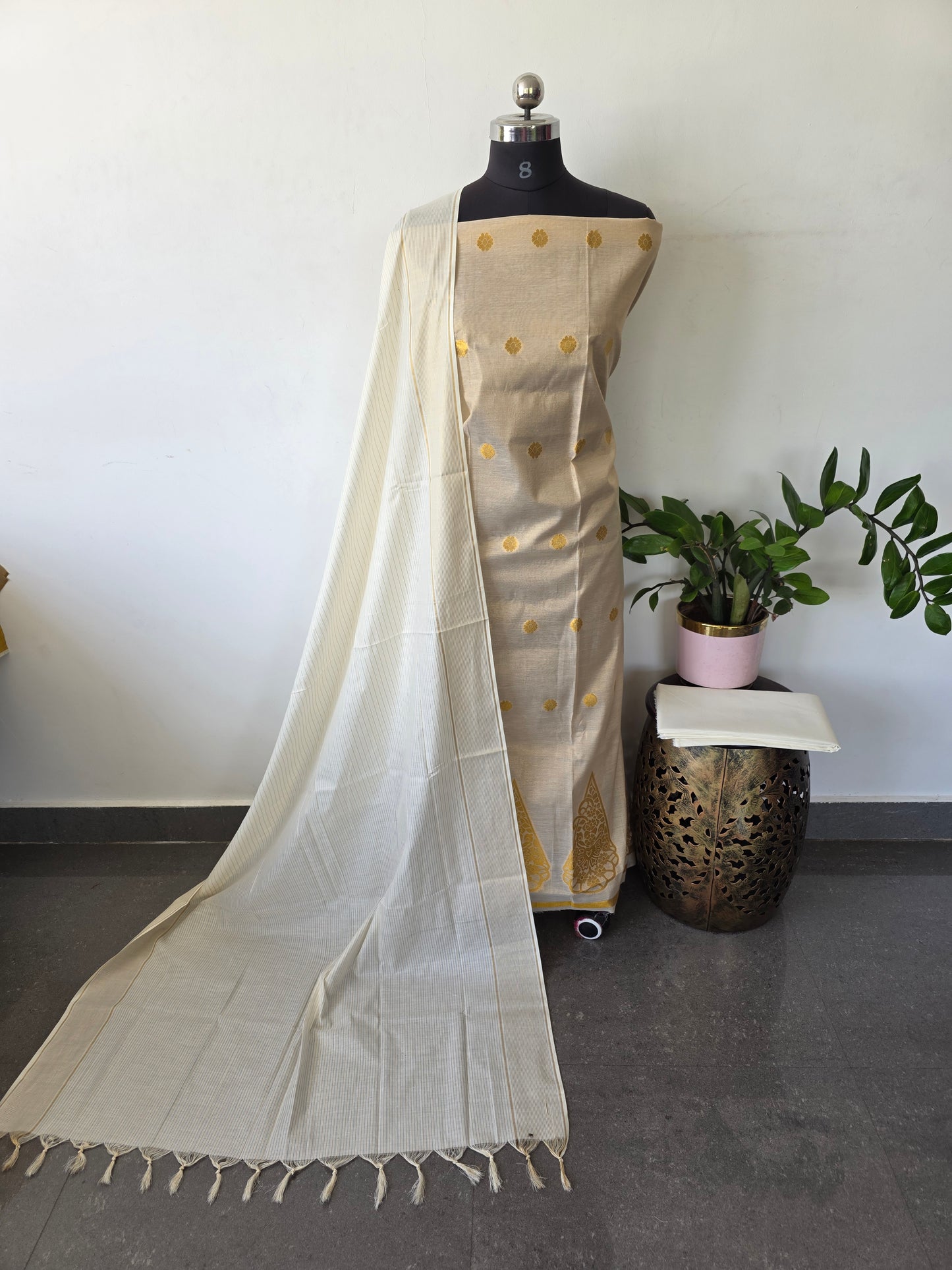 Kerala kasavu salwar set - KKS6