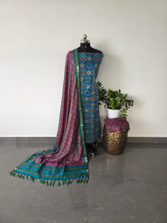 Premium soft Patola silk set - SP3