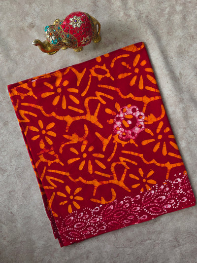 Double colour mom batik print Nighty /kaftan fabric (approx 3 meters) - NF98