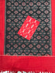 Ikkat cotton with Handloom Mercerised ikkat duppatta - WW874