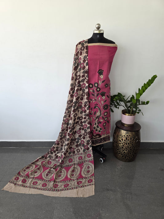 Authentic pure kalamkari cotton set- AK75