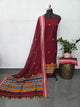 Handcrafted embroidery work bhujodi cotton salwar set (3 pc set) - BB418