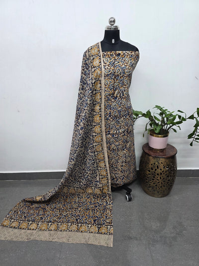Handblock pure kalamkari cotton set (2 pc set) - AK521