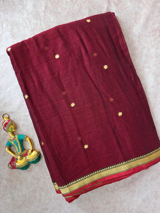 Mercerised embroidery work narayanapet running material (0.5 mtrs)- NA276