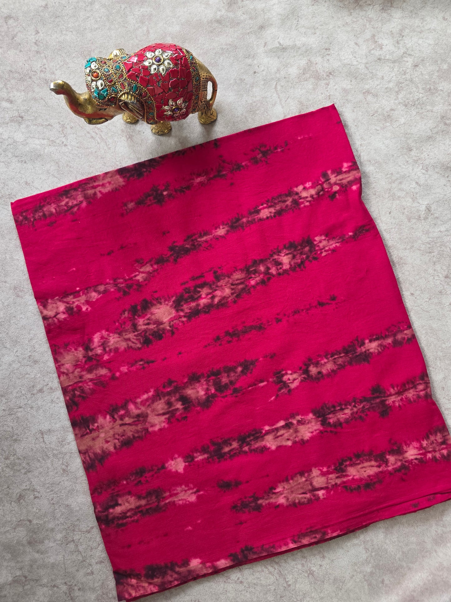 Tie & dye marbele print Batik Nighty fabric ( approxi 3 mtrs ) - NF16