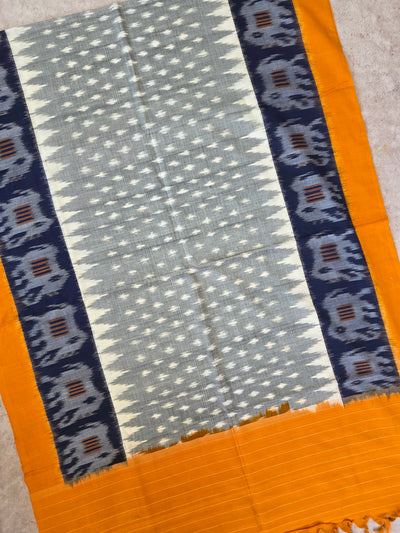 Handloom mercerised weft ikkat dupatta - KK123