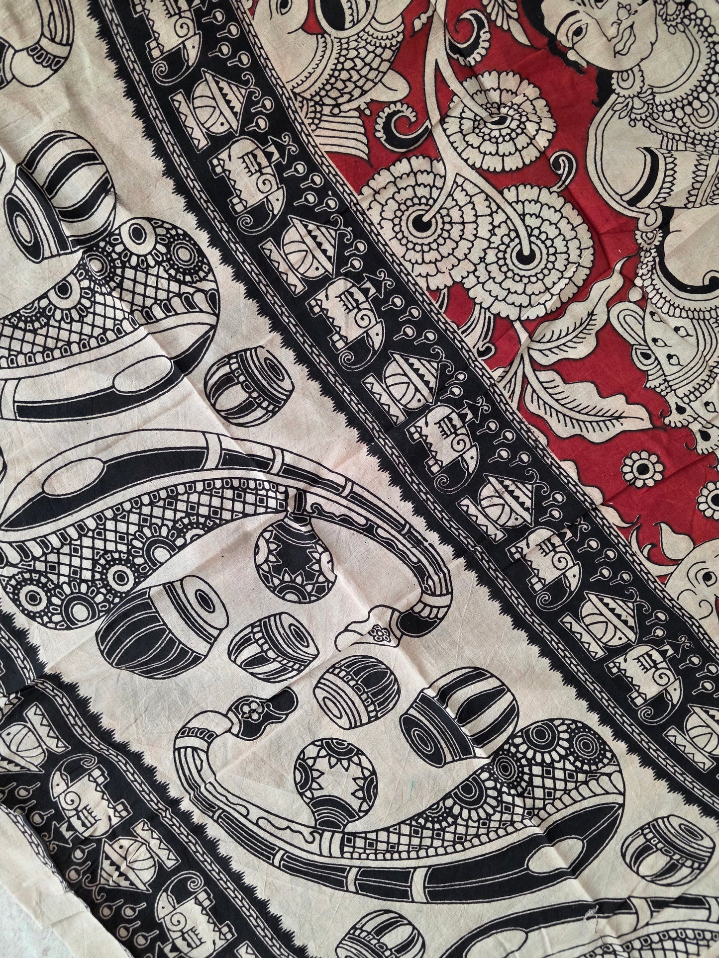 Pure Kalamkari Cotton Salwar Set (2.5 Metres) - Ak365