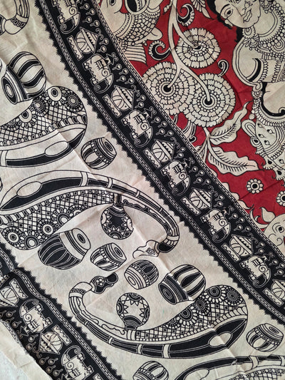 Pure Kalamkari Cotton Salwar Set (2.5 Metres) - Ak365