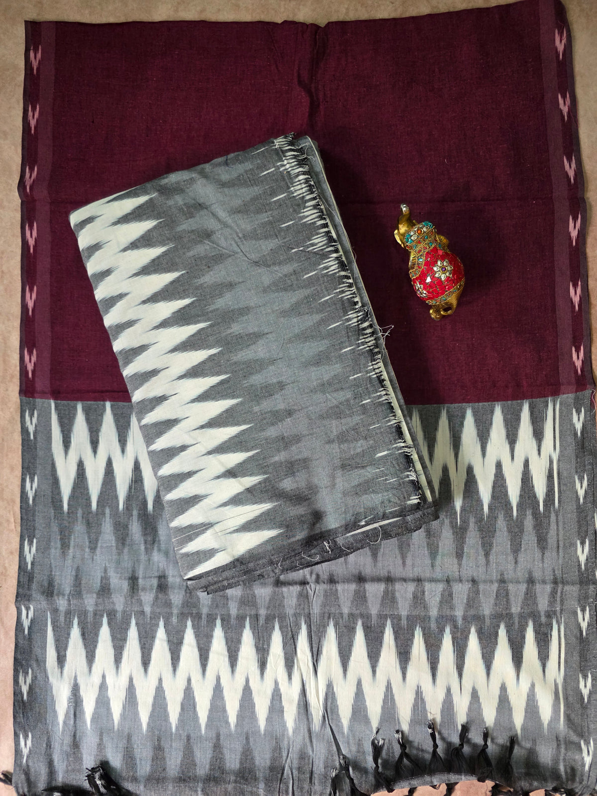 Pochampally ikkat cotton set -WW348