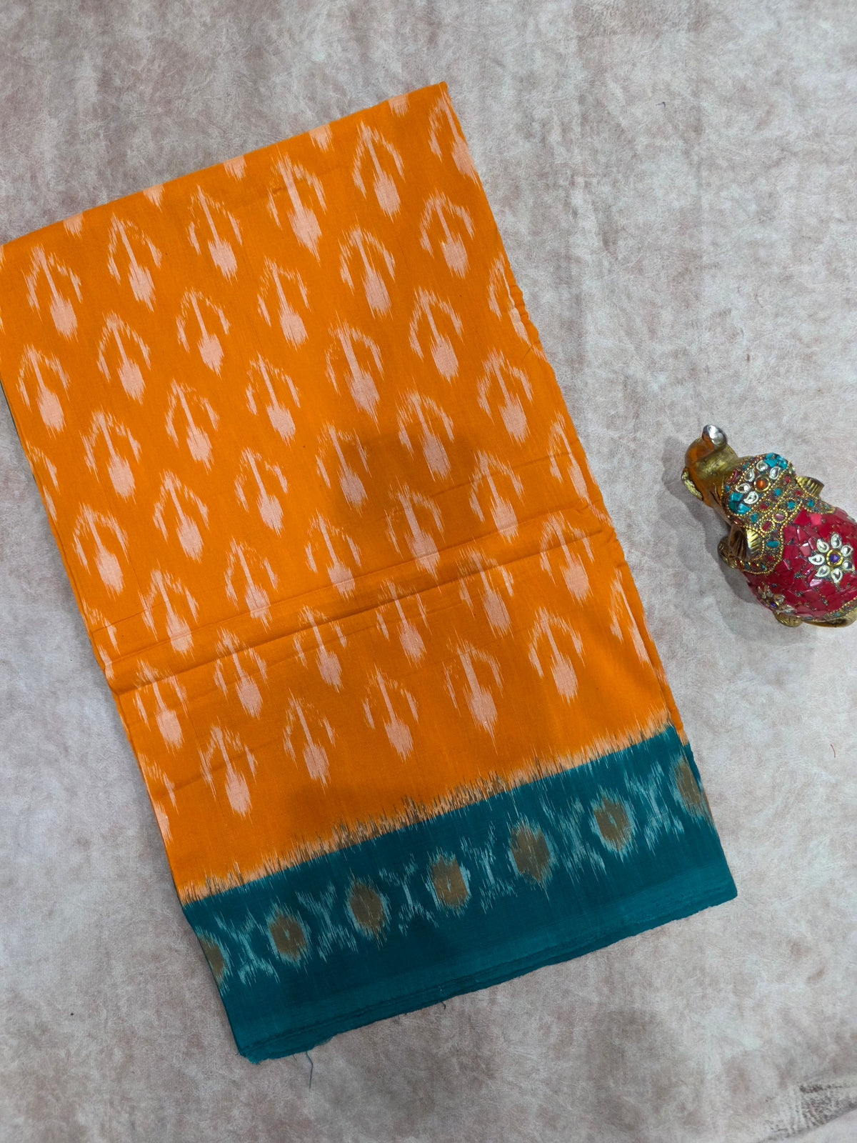 Handloom ikkat soft cotton saree - WW235