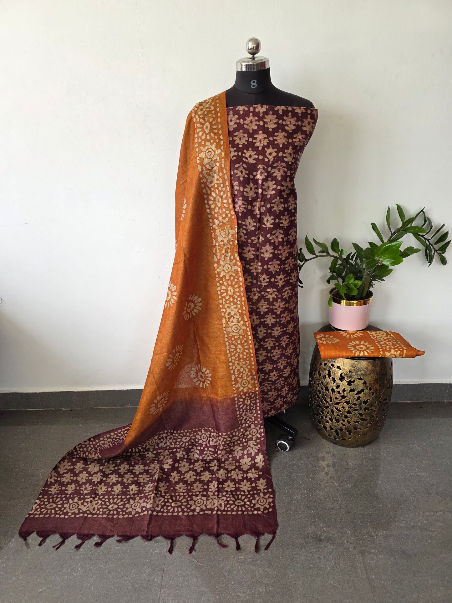 Bhagalpuri batik salwar set - BA450