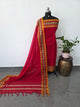 Mercerised narayanapet with peacock border salwar set(4.5 meters)(Red)-NA733