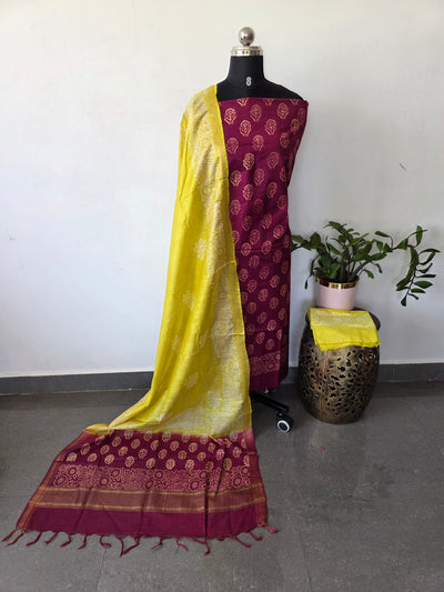 Bhagalpuri katan blockprinted salwar - BA595
