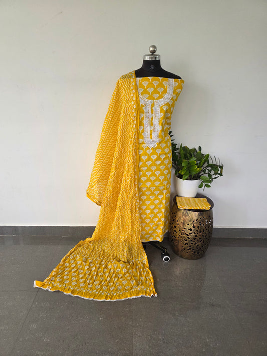 Pure embroidery cotton set - 227