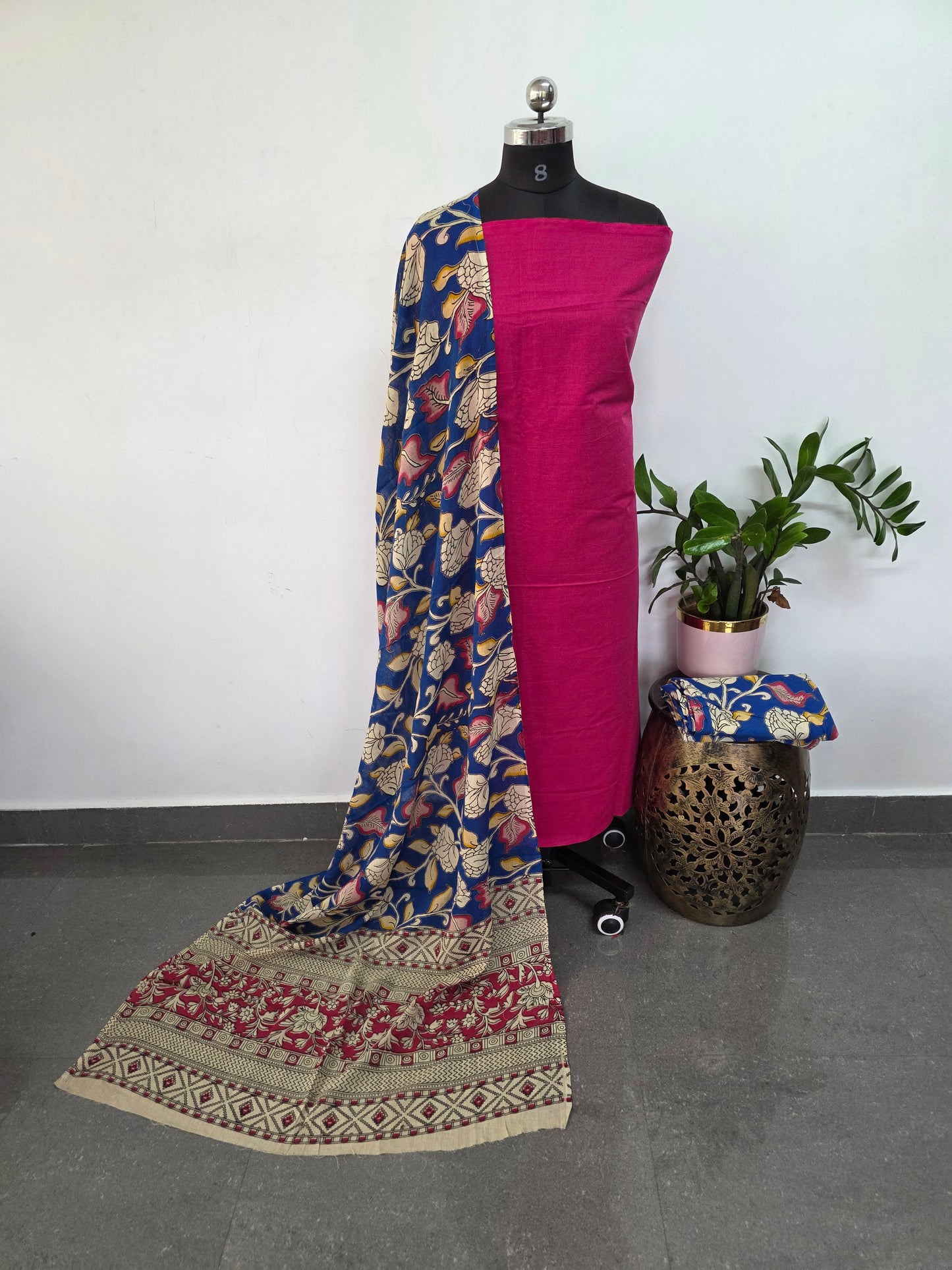 Authentic pure kalamkari cotton set - AK198