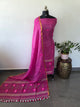 Premium handloom linen Tulip jamdhani set - JMM513