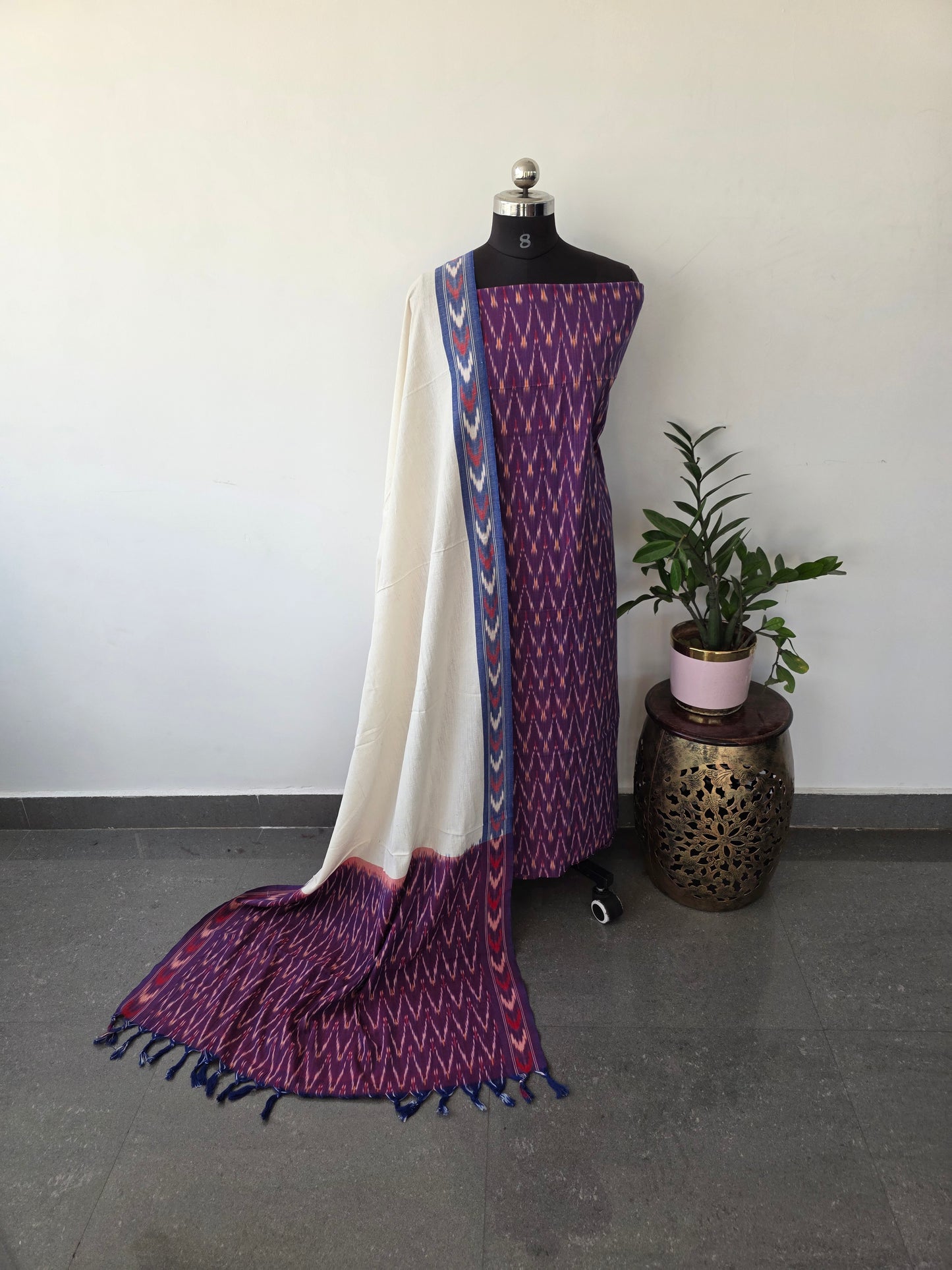 Pochampally ikkat cotton set - XD6