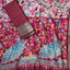 Handloom mangalagiri silk top with pure mangalagiri digital silk shawl - ML17