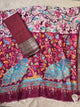 Handloom mangalagiri silk top with pure mangalagiri digital silk shawl - ML17