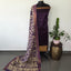 Handloom Mangalagiri silk kanchi border top with chennuri silk kalamkari shawl  - AK95