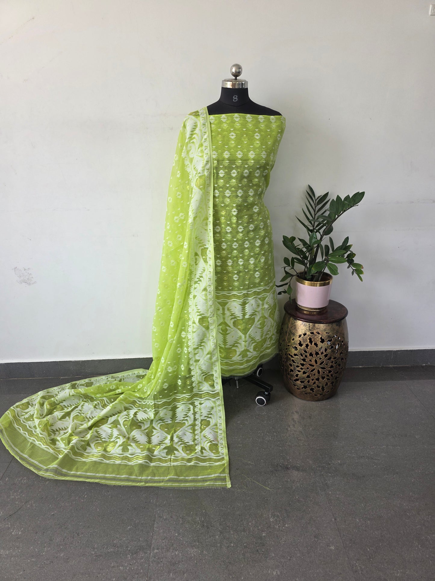 Jamdhani silk cotton set  - 62