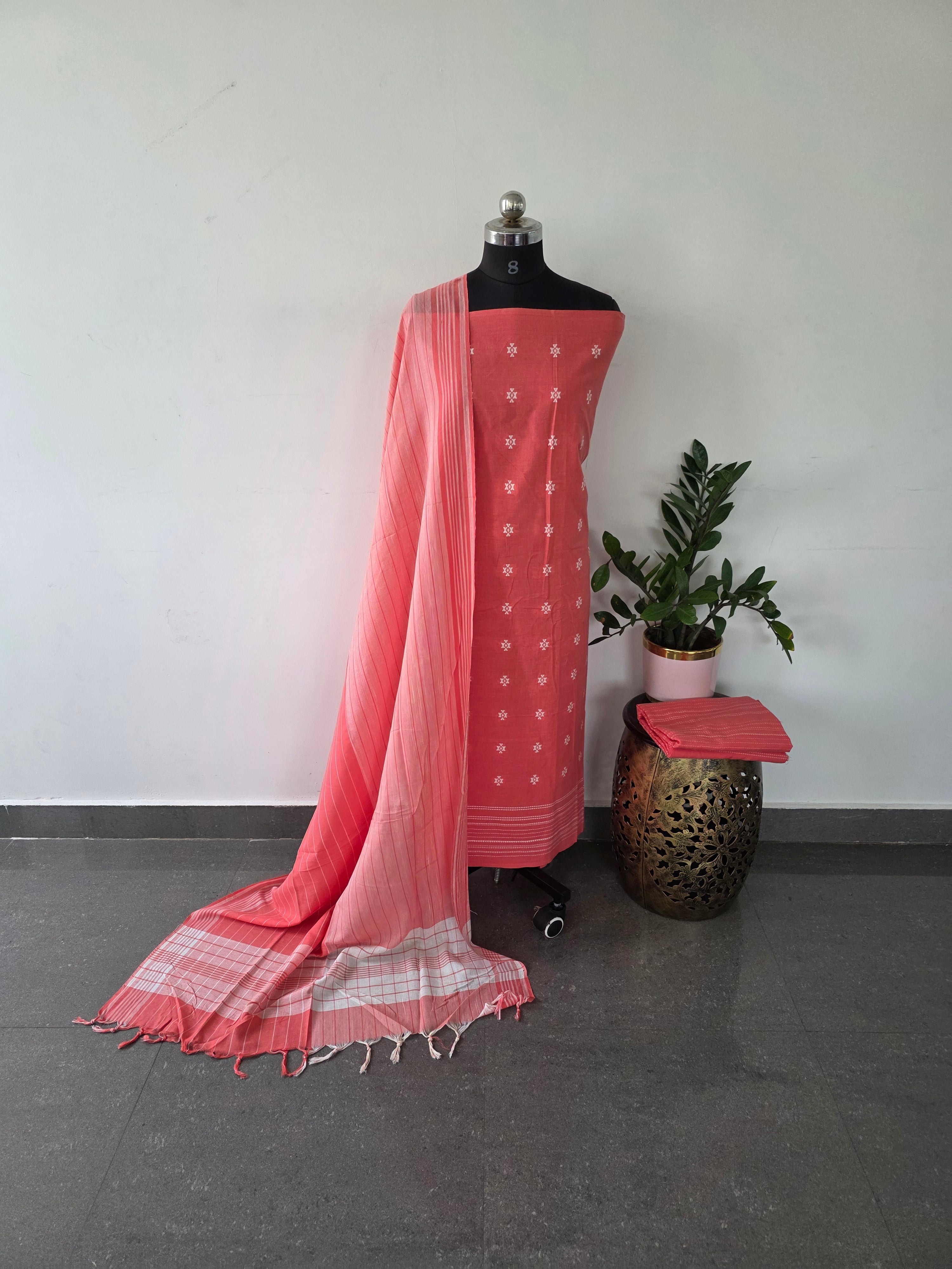 Mul handloom cotton set  - MA7