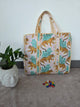 Jaipuri quilted cotton bag with zipper - QZ24