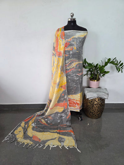 Bhagalpuri Marbal print salwar set - BA348