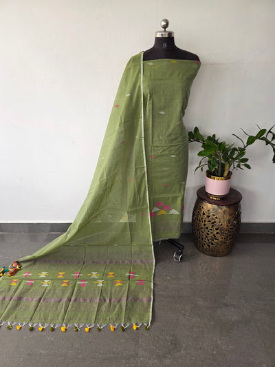 Semi muslin jamdhani salwar set - JMM480