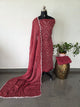 Handcrafted bandhani cotton set  -B157