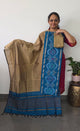 Pochampally sico set with ikkat damn -Sz328