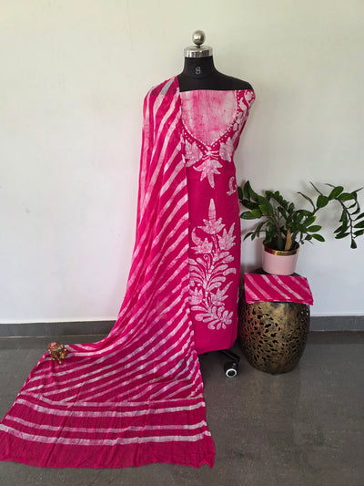 Handcrafted Batik cotton salwar set -BS37