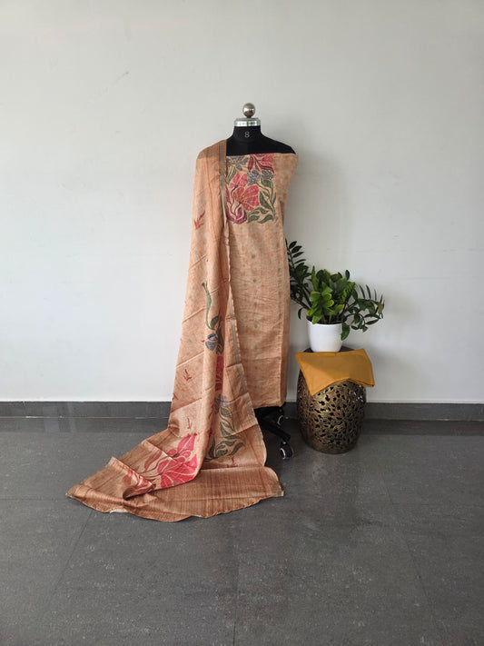 Premium tussar silk set-DS135