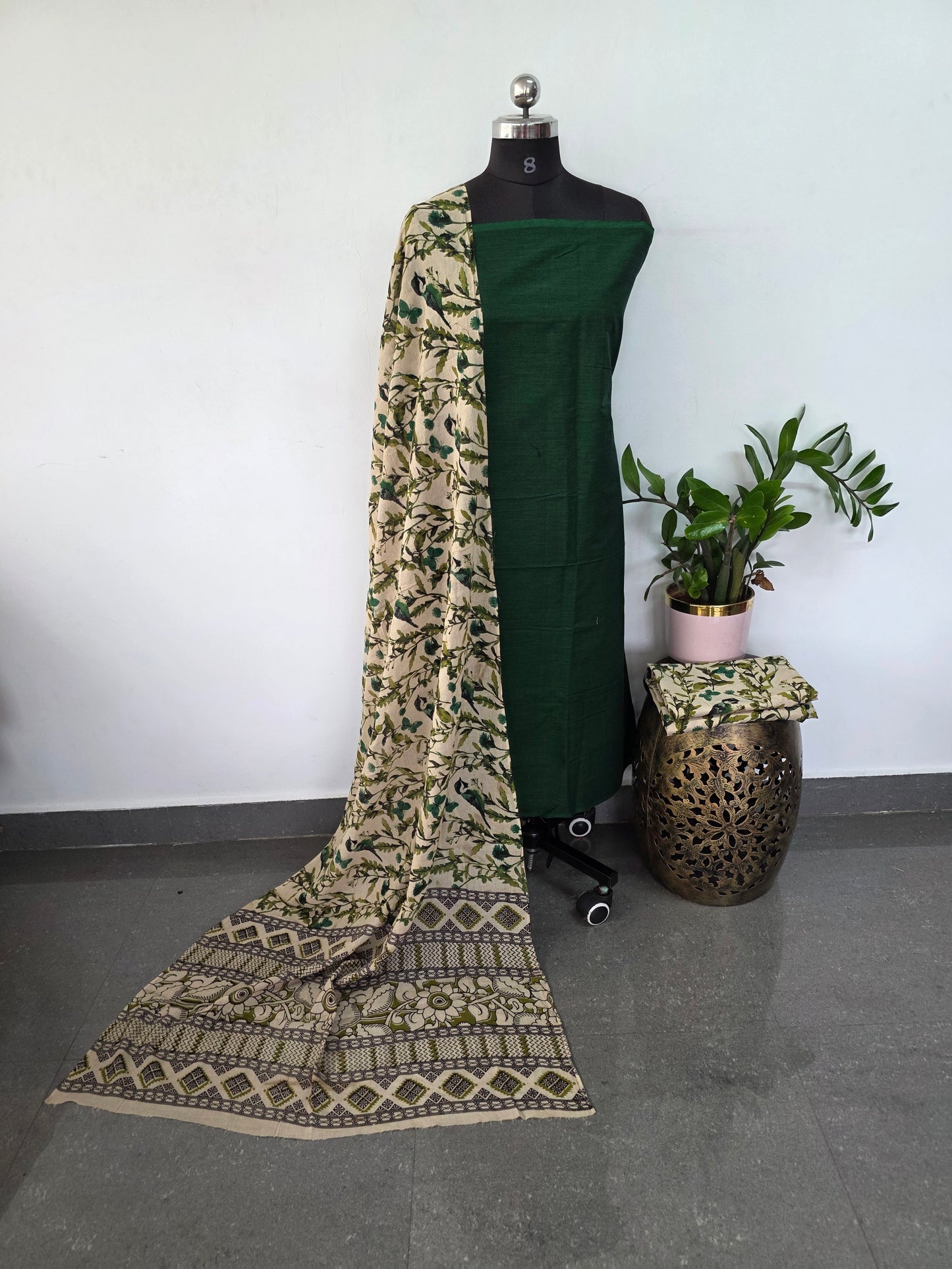 Authentic pure kalamkari cotton set - AK196