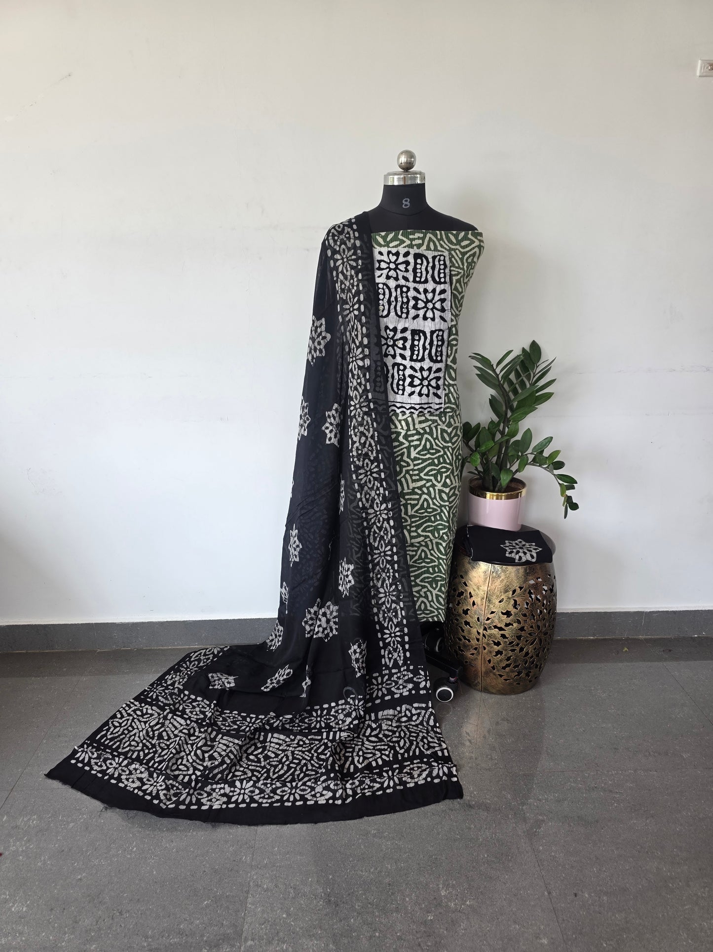 Pure kantha batik cotton set - KB2