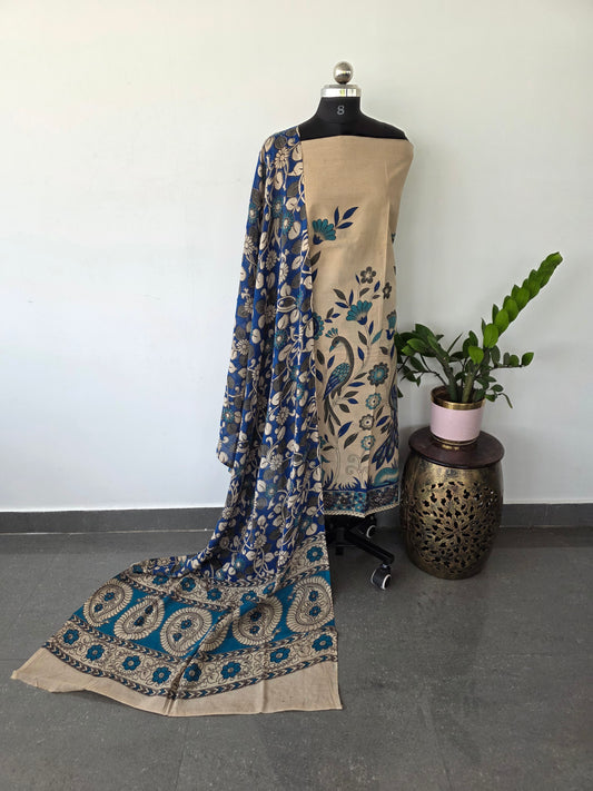 Authentic pure kalamkari cotton set- AK74