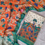 Kalamkari katha - Chennuri pure kalamkari silk set - AK381