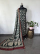 Kalahasthi Kalamkari-inspired Assam silk set - AS127