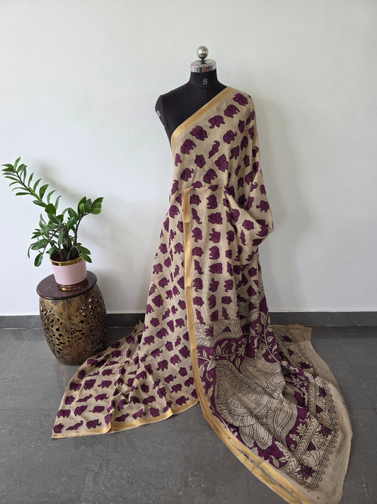 Authentic Kota kalamkari saree - AK162
