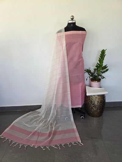 Mangalagiri cotton set with plain border - MAA86