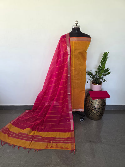 Mangalagiri cotton set with zari border - MAA67
